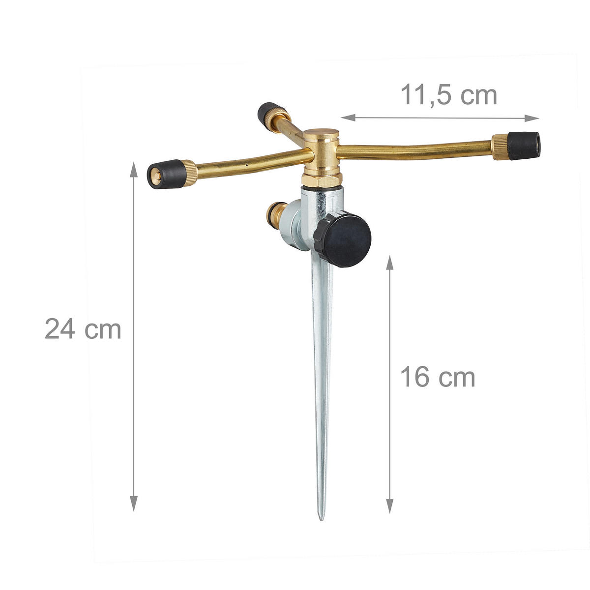SPRINKLER - Multicolor, Metall (22/24/20cm) - Relaxdays
