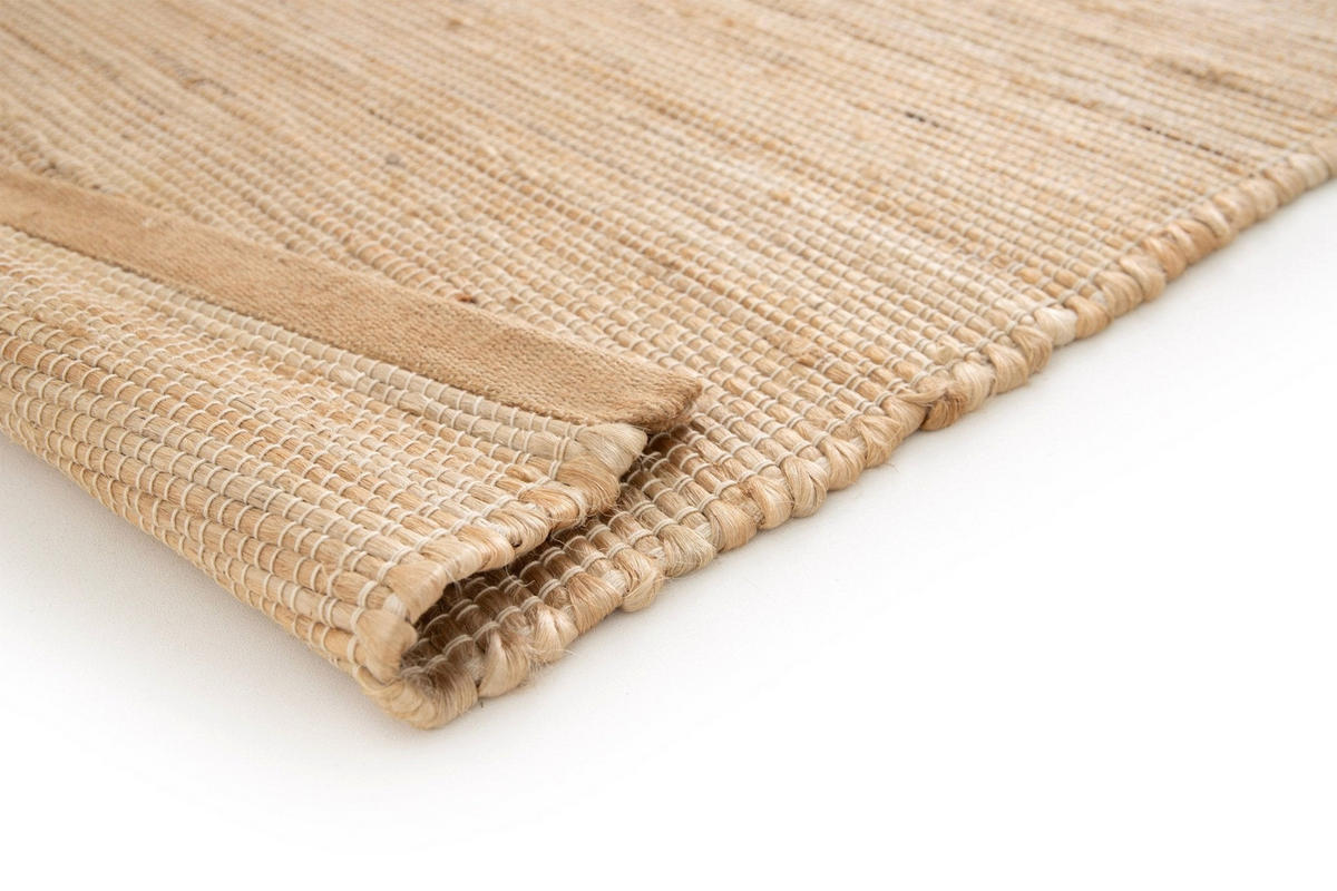 TEPPICH Design handgefertigt Jute beige - Beige, Naturmaterialien (120/170cm) - AFK Living