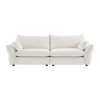 SOFA ohne Schlafmöglichkeit - 3 Personen - Stoff - Elfenbeinfarben - - Weiß, Textil (246/84/98cm) - Vente-Unique