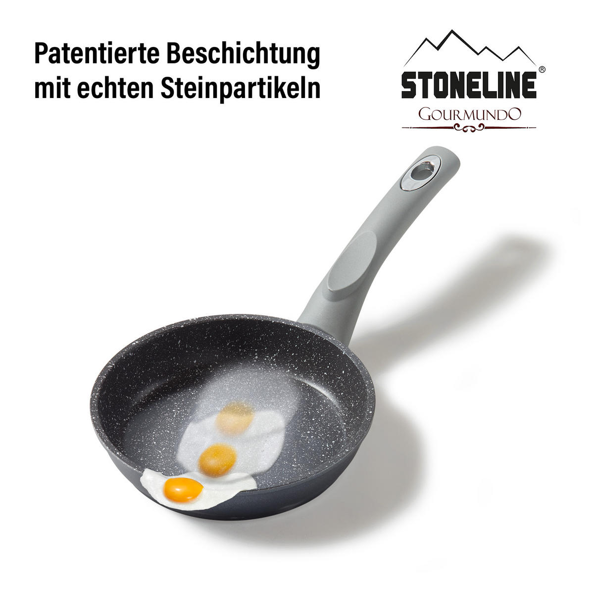BRATPFANNE - Grau, Metall (16cm) - Stoneline