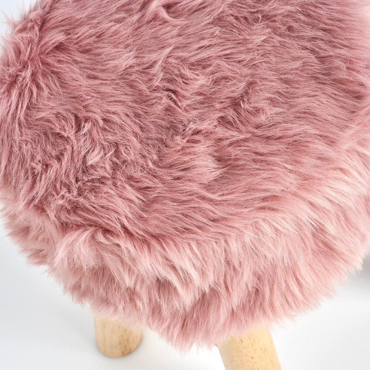 KINDERHOCKER Rosa - Rosa/Braun, Textil (29/39/29cm) - ZELLER