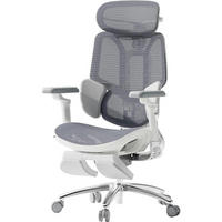 BÜROSTUHL E3 Ultra mit 3-Zonen-Lordosenstütze Grau - Grau, Textil (64/125/45cm)