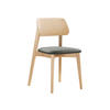 WOHNZIMMER STUHL KT63, Holzfarbe: Buche - Buchefarben/Grau, Holz/Textil (47/80/49cm) - MIRJAN24