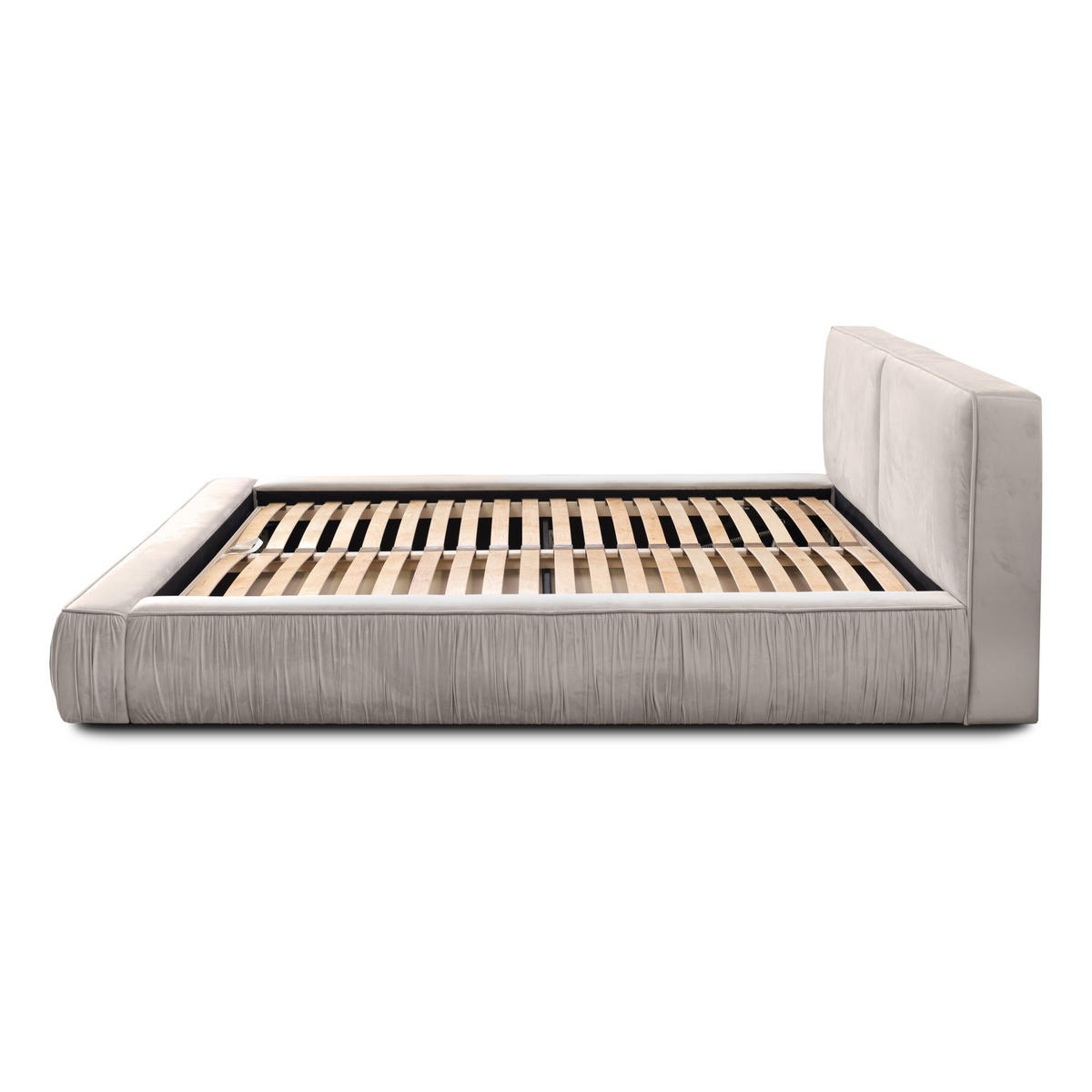 POLSTERBETT aus Polyester Fonni 180x200 cm, Hellbeige - Beige, Textil (180/200cm) - Fedve