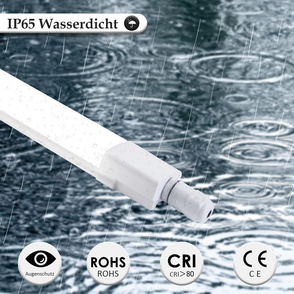 LED-DECKENLEUCHTE 120/5.1/3.1 cm - Weiß, Kunststoff (120/5.1/3.1cm) - Nettlife