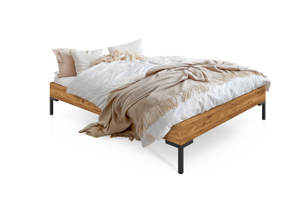 BETTGESTELL LEON 90x220 Wildeiche - Wildeiche, Holz (90/220cm) - byoak