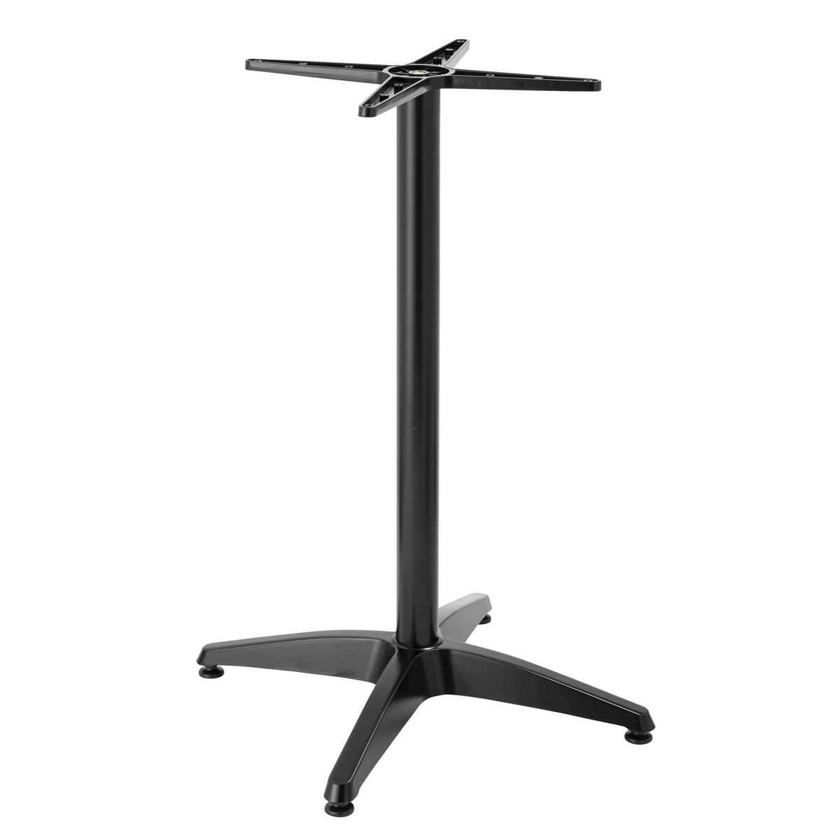 TISCHBEIN, Schwarz - Schwarz, Metall (6.5/72/65cm) - Oviala