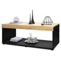 COUCHTISCH Pure Tischplatte und Blenden in Eiche Natur - Eichefarben, Holzwerkstoff (58/104/40.5cm) - Vladon
