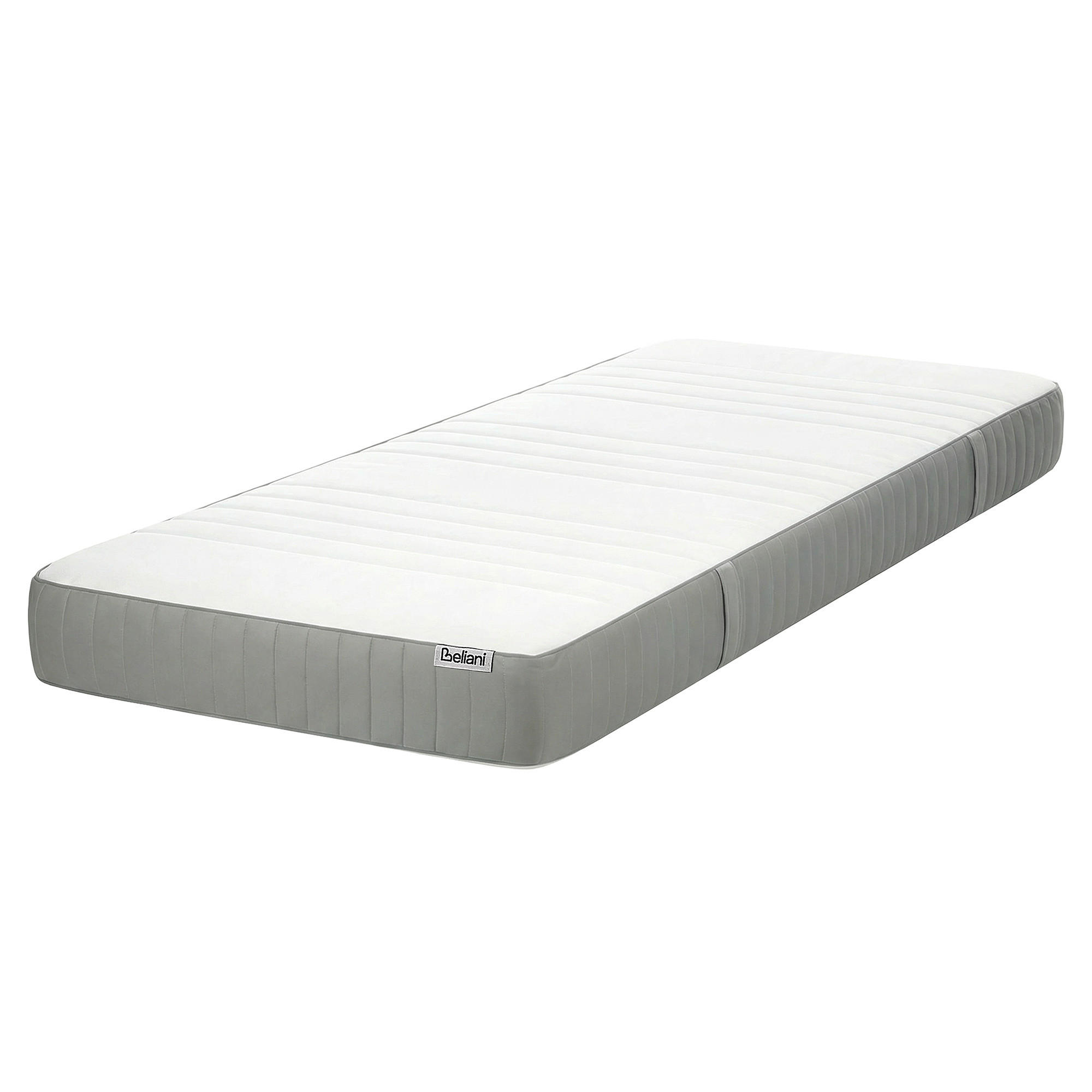 GEL-MEMORY-SCHAUMMATRATZE H3/4 Fest 80/200 cm Happiness - Weiß, Textil (80/200cm) - Beliani