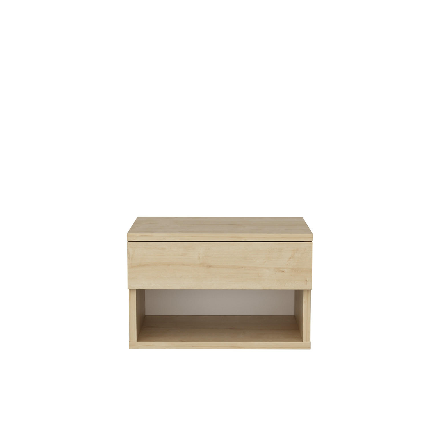 NACHTTISCH Jamot Saphireiche - Eichefarben, Holzwerkstoff (44.5/29/31.7cm) - Decorotika
