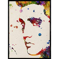 POSTER Elvis Presley Aquarell A4 Rahmenlos - Klar, Papier (29.7/5/21cm) - Nacnic