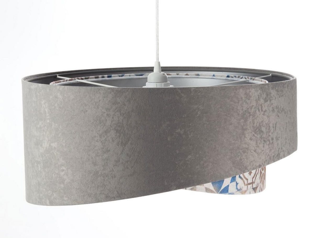 HÄNGELEUCHTE Grau 50/23 cm - Beige, Kunststoff (50/1/23cm) - ONZENO