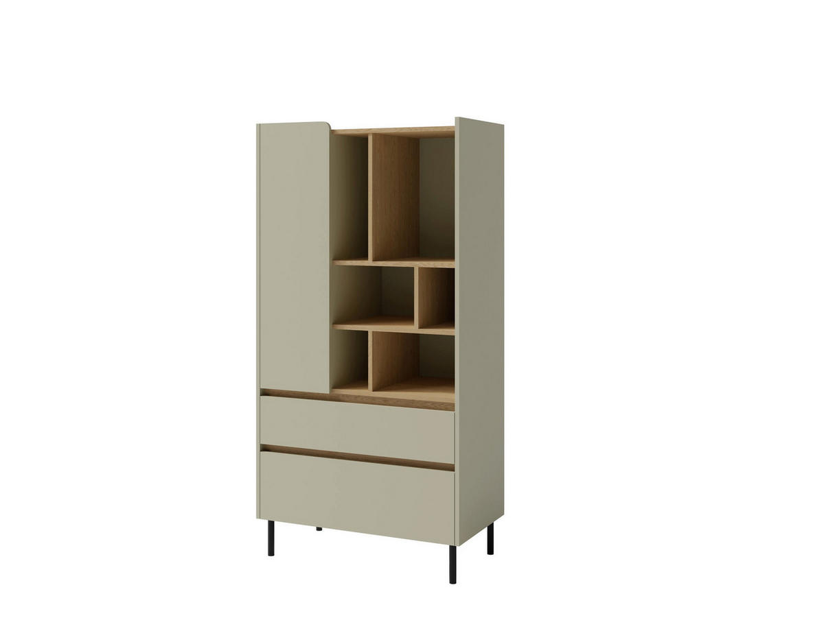 SCHLAFZIMMER Set 6-tlg. – LUCA System – Grau - Grau, Holzwerkstoff (145/195/50cm) - hi-markt