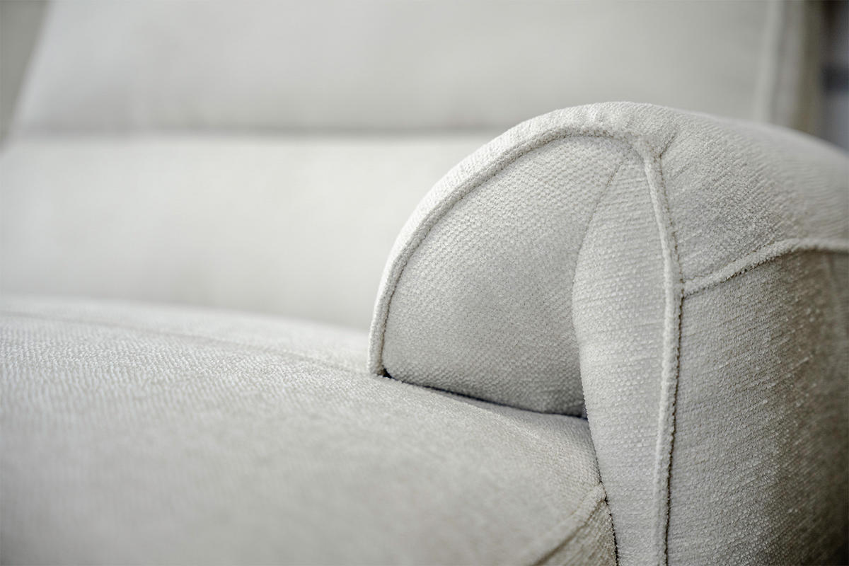 ECKSOFA ADRIANA Hellgrau Flachgewebe Relaxfunktion - Hellgrau/Schwarz, Textil/Metall (280/163cm) - KAWOLA