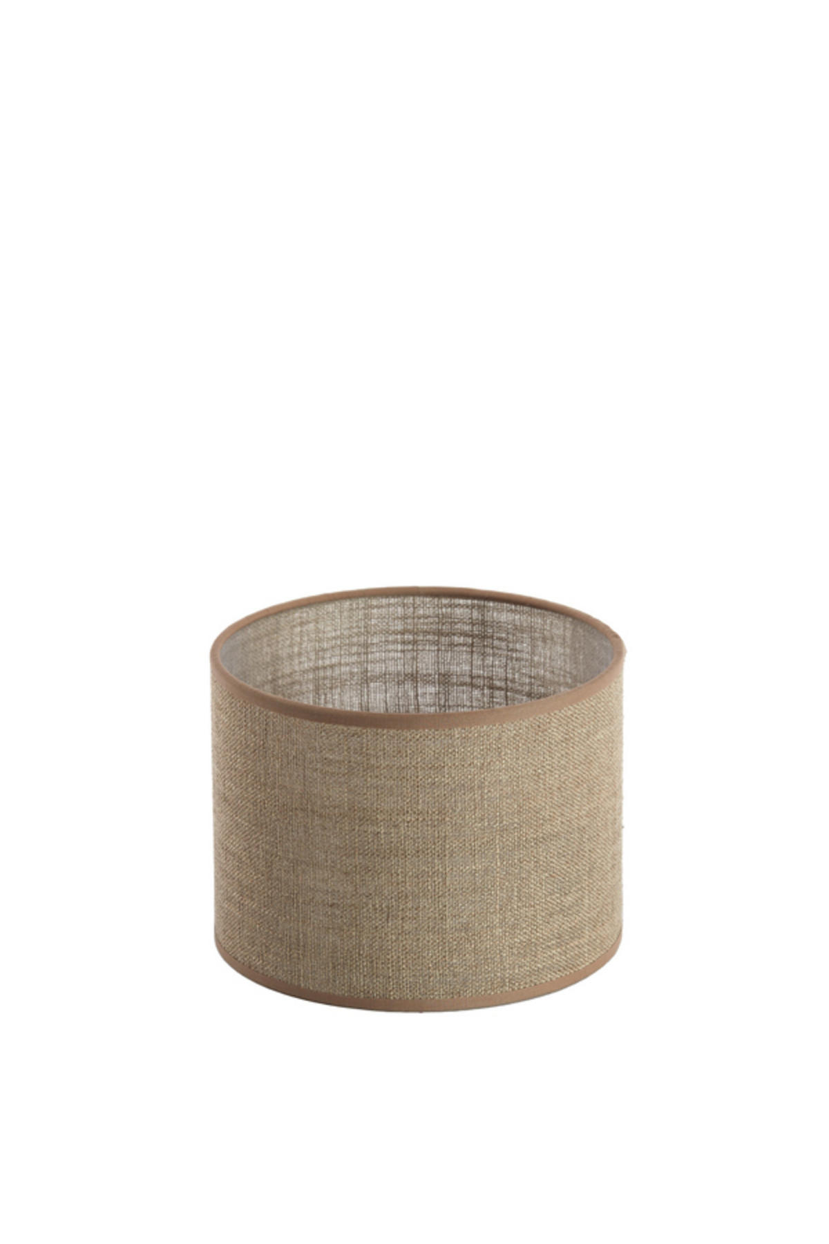 LAMPENSCHIRM Caden Braun Ø20/15 cm - Braun, Textil (20/20/15cm) - Light & Living