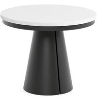 TISCH Weiss ALMA Ausziehbar 100/176 cm - Schwarz/Weiß, Holzwerkstoff (2/100/76cm) - Sepro Meble