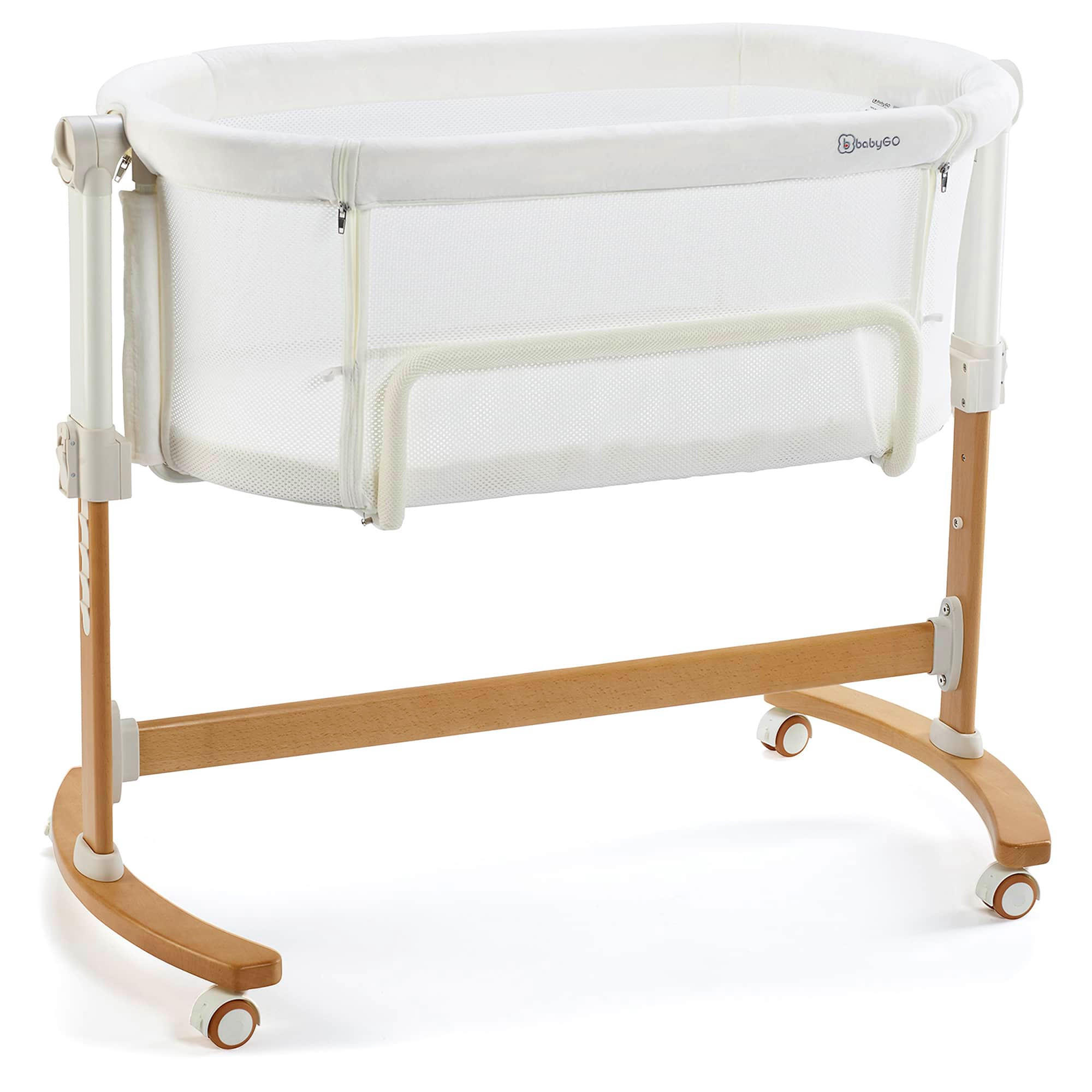 BEISTELLBETT Amila - Weiß, Holz (48/84cm) - BabyGo