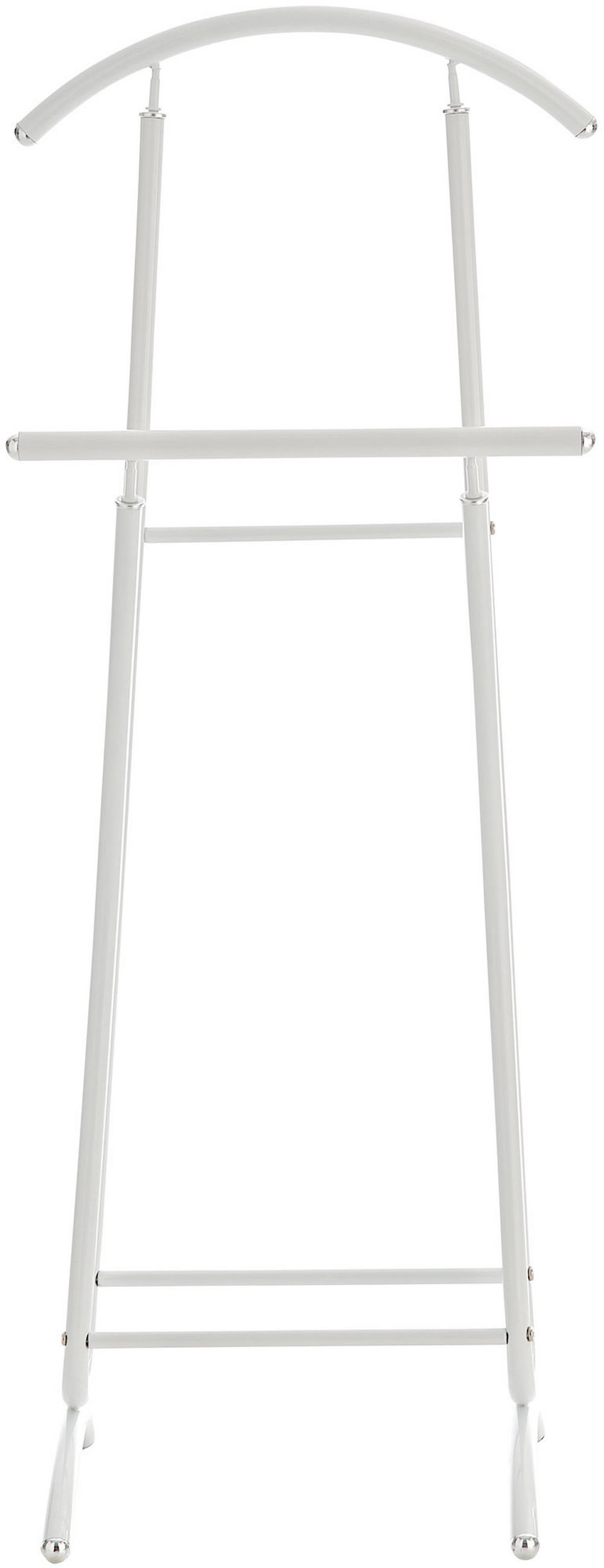 HERRENDIENER Metall weiß - Weiß, Metall (40/110/35cm) - CLP