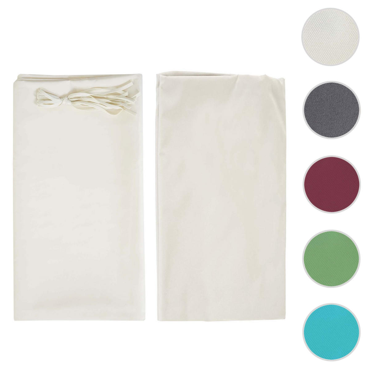 ERSATZBEZUG DACH FÜR PERGOLA BEJA Cremeweiß - Weiß, Textil (272/1/496cm) - MCW