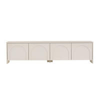 TV-MÖBEL 4 Türen, cremefarben 32/45/180 cm - Beige, Holzwerkstoff (32/45/43cm) - Calicosy
