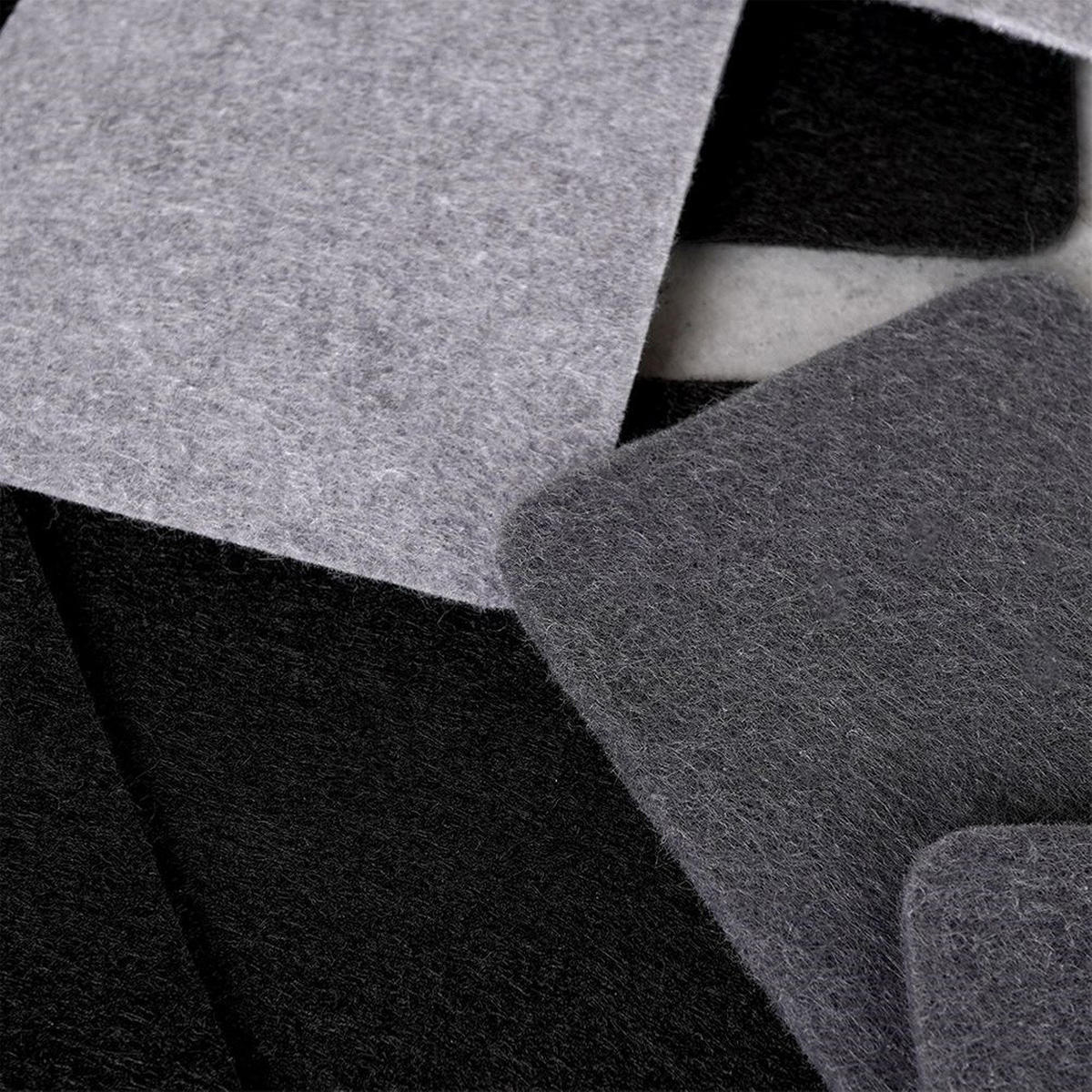 PFANNENTRENNER Filz-Einsatz 6-teilig Grau - Grau, Textil (38/0.5/38cm) - Excellent Houseware