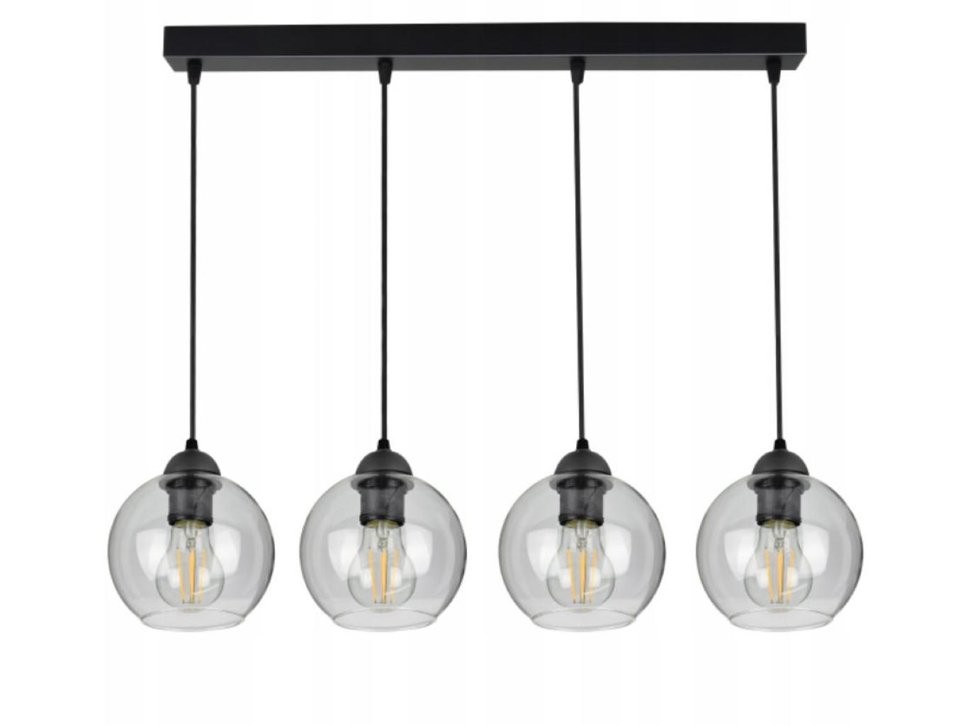 PENDELLEUCHTE HAGEN - Transparent, Glas/Metall (15/70/100cm) - kiki design