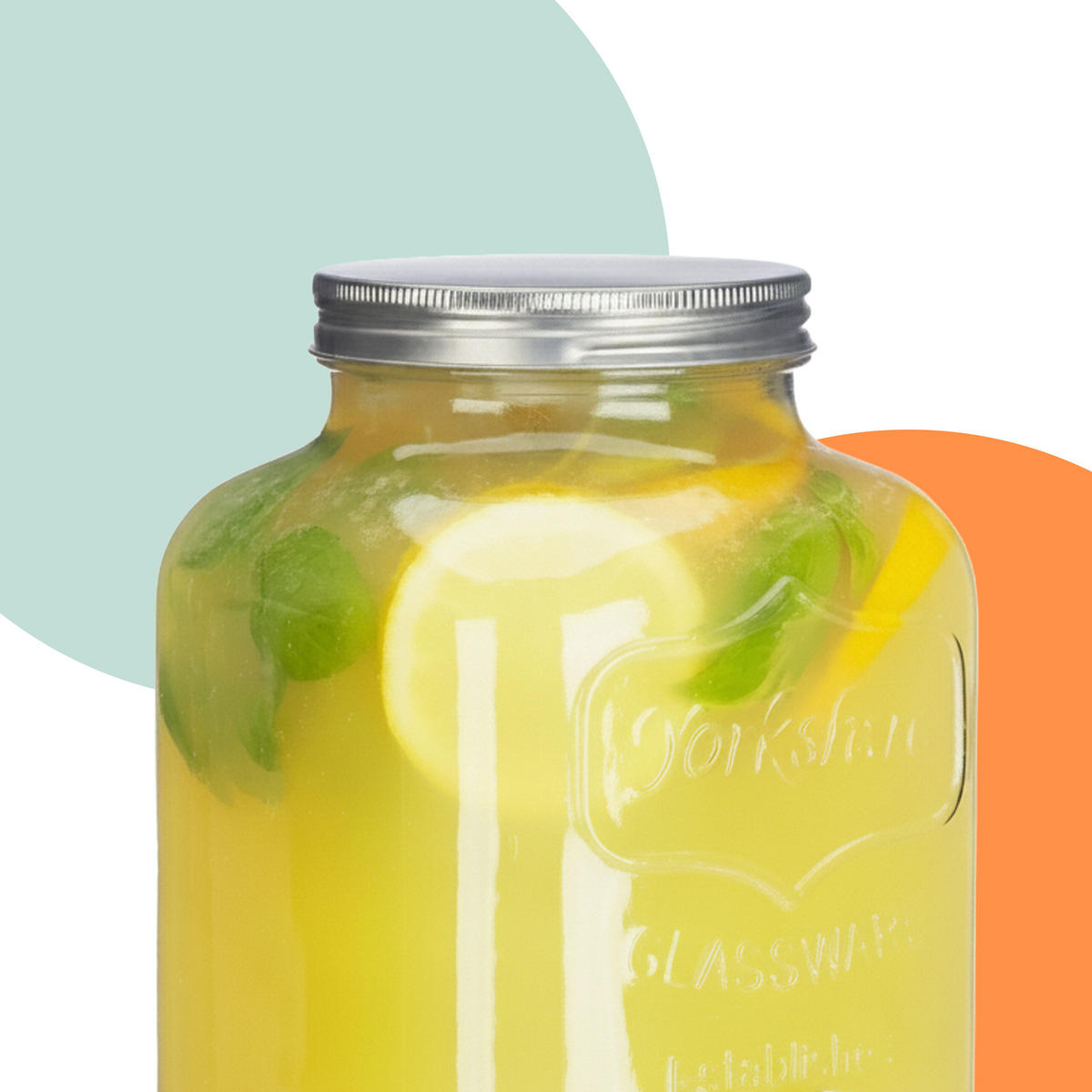 GETRÄNKESPENDER Transparent Glas mit Zapfhahn 3,5 L - Transparent, Glas/Kunststoff (3.5L) - Relaxdays