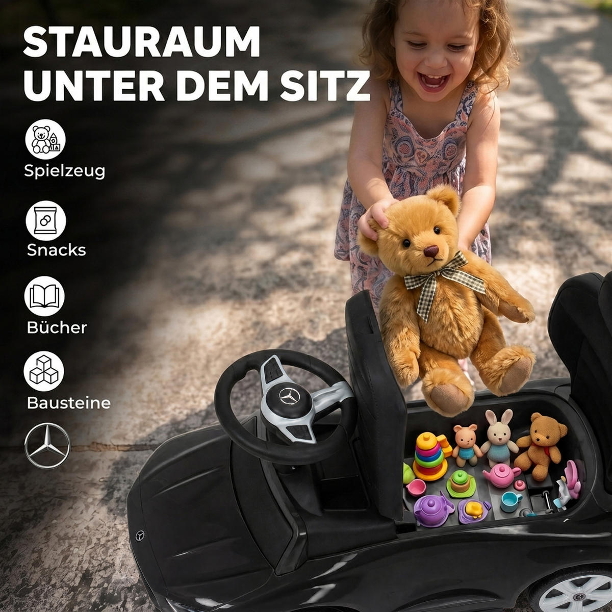 RUTSCHAUTO Stahl Schwarz - Schwarz, Metall (83/40/90cm) - AIYAPLAY