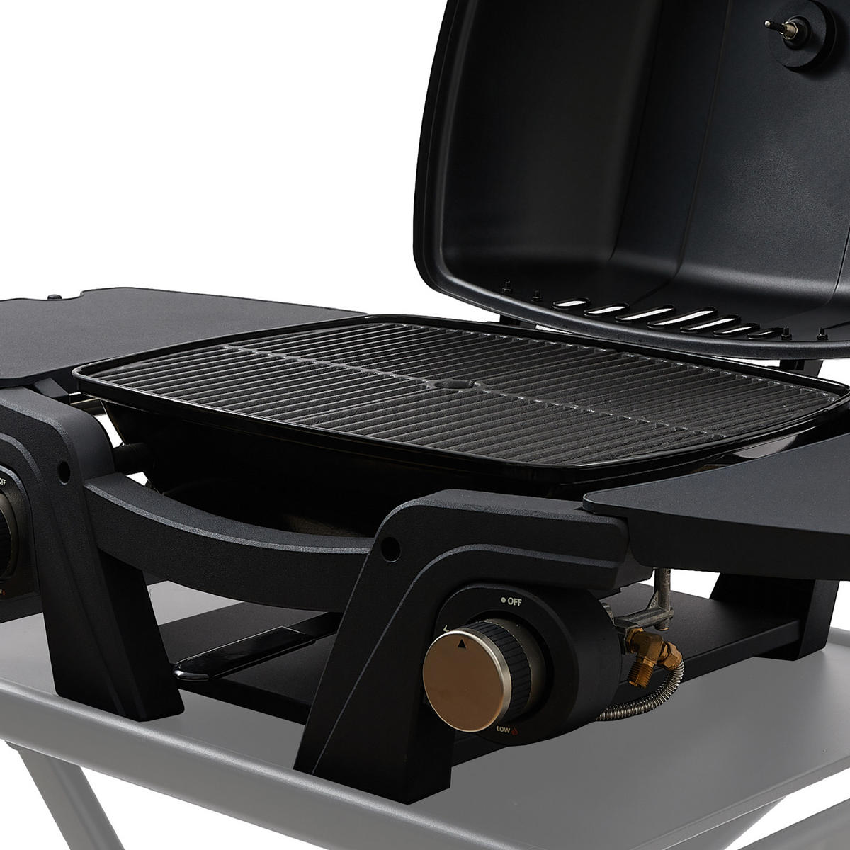 GASGRILL MAHTO Tischgrill Schwarz - Schwarz, Metall (102/34.5/45cm) - TAINO