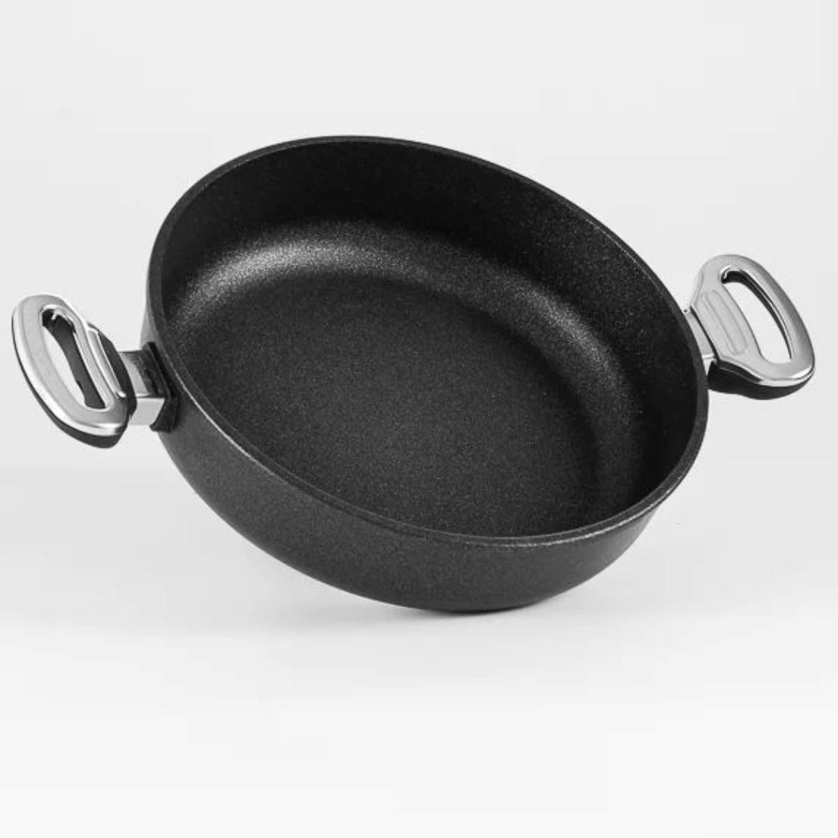 SERVIERPFANNE 28 cm GIGANT Newline für alle Herdarten - Schwarz, Metall (28cm) - BAF