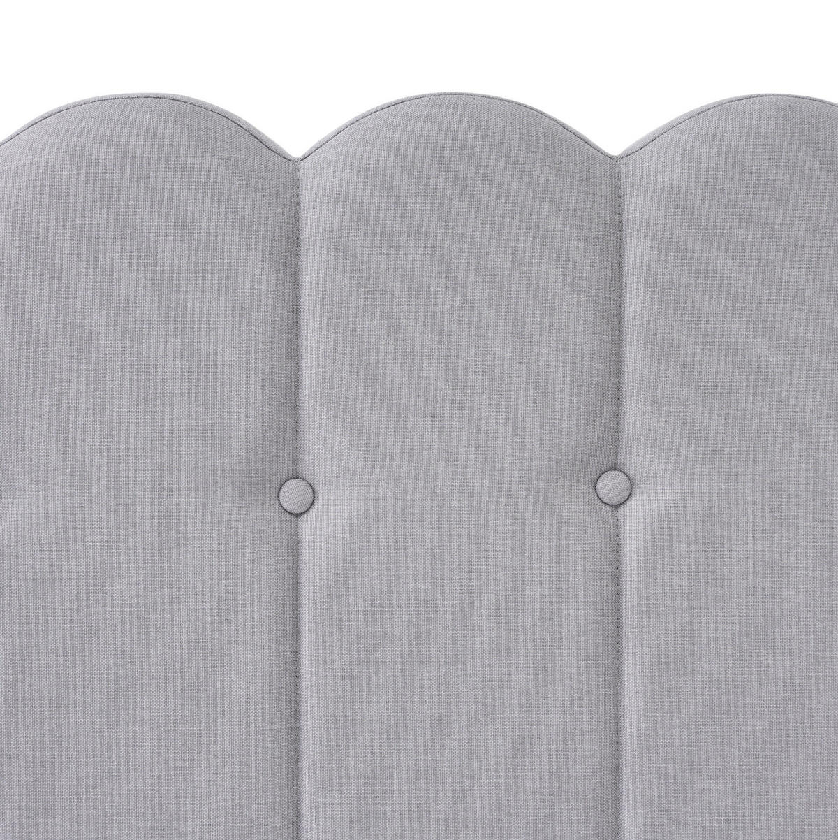BETT mit USB und Typ-C 140x200 cm Leinen Grau - Grau, Metall (140/200cm) - Meubliv