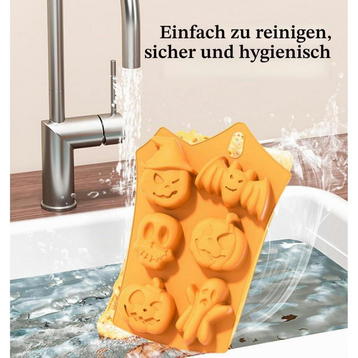 BACKFORM Set Halloween 3-teilig - Orange, Kunststoff