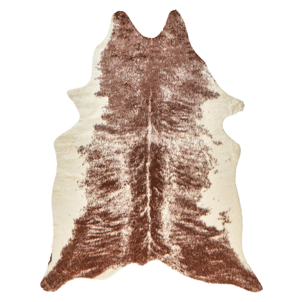 KUHFELL-TEPPICH Zeil 170/130 cm - Beige/Braun, Textil (130/170cm) - Beliani