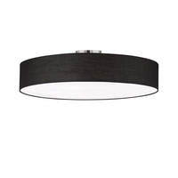 LED-DECKENLAMPE Ø65cm, Lampenschirm Stoff Schwarz - Schwarz, Textil (65/65/17cm) - meineWunschleuchte