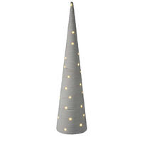 WEIHNACHTSBAUM Stoff LED 80 cm - Weiß, Kunststoff (20/80/20cm) - Home Styling Collection