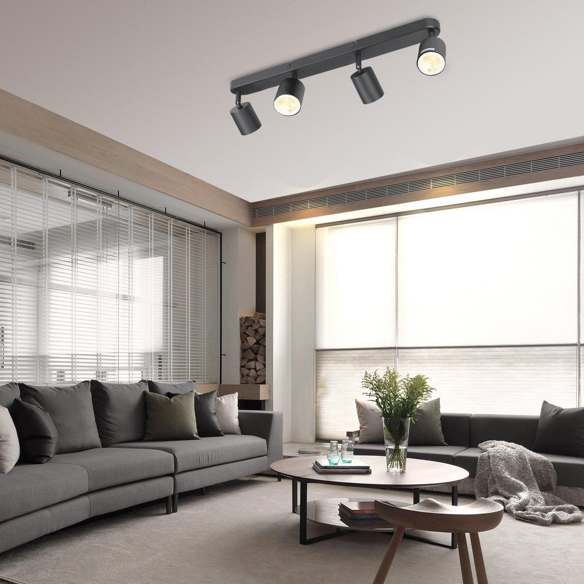 STRAHLER Freiheit 58/7/14 cm - Schwarz, Metall (58/7/14cm) - Nettlife