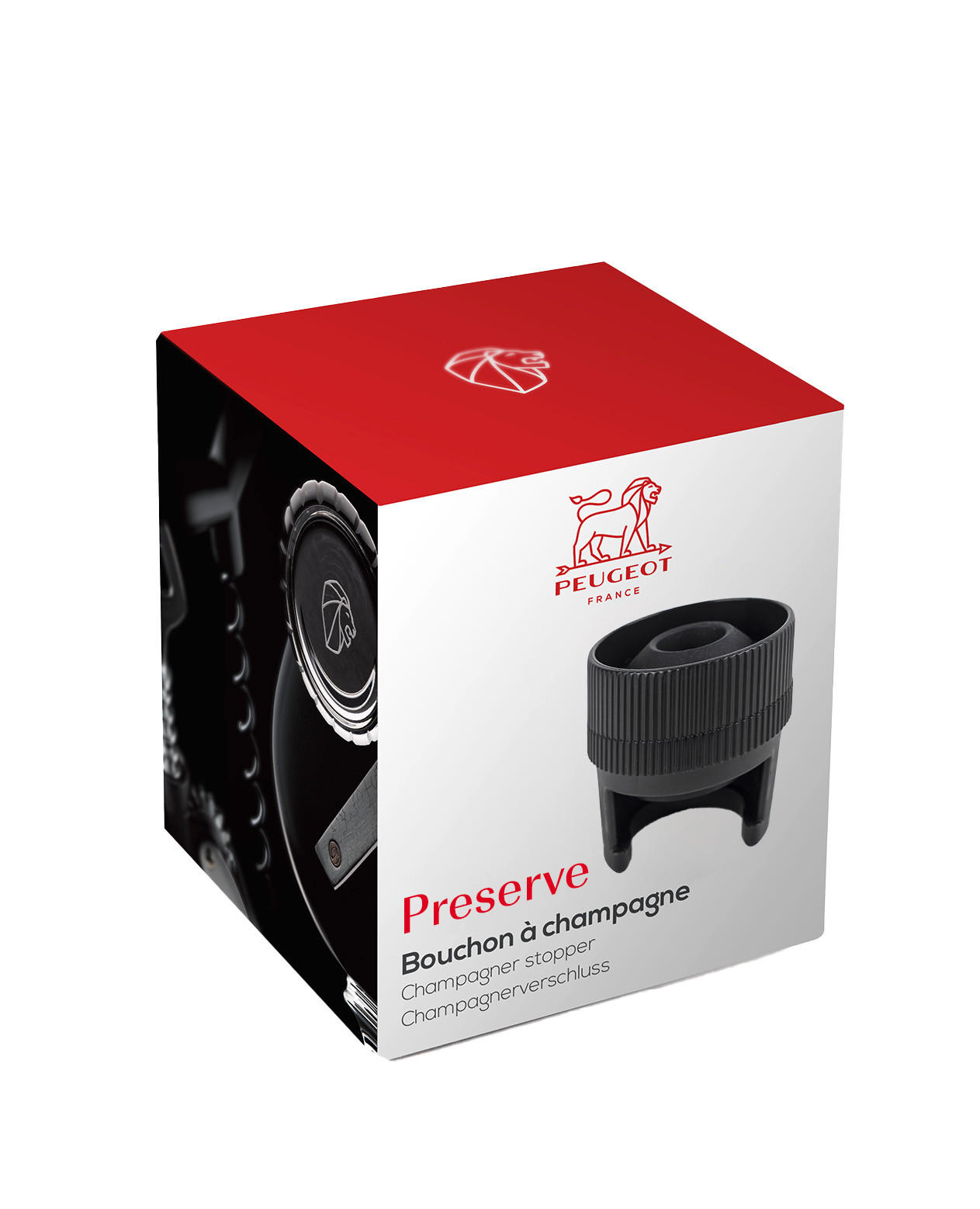 CHAMPAGNERVERSCHLUSS ABS Kunststoff für manuelle Preserve Duo Vakuumpumpe - Schwarz, Kunststoff (4.5/6/4.5cm) - PEUGEOT