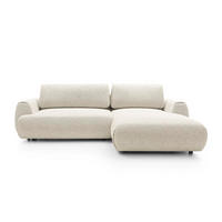 ECKSOFA Morena Weiß, mit Schlaffunktion, rechte seite - Weiß, Holzwerkstoff/Textil (270/167cm) - Bettso