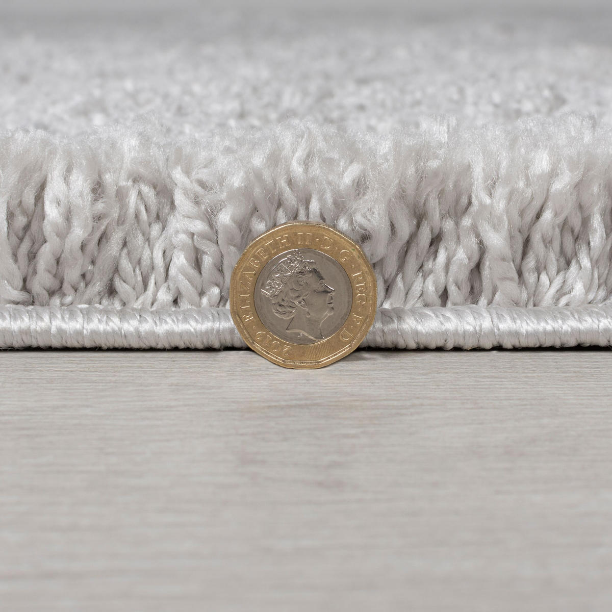 TEPPICH Hochflor Shaggy-Design, teddyweich LYNE, Grau 133x133 cm - Grau, Textil (133/133cm) - KADIMA DESIGN
