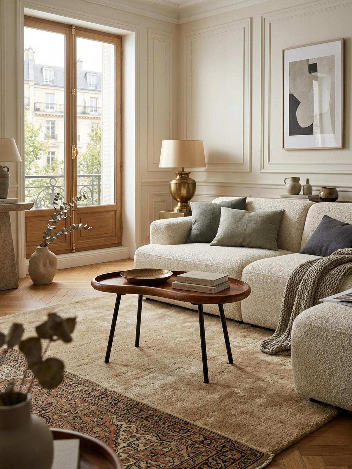 COUCHTISCH Massivholz mit Metallbeinen, Nierenform, Handgefertigt, Braun 71x40x42 cm - Schwarz/Braun, Holz/Metall (40/71/42cm) - KADIMA DESIGN