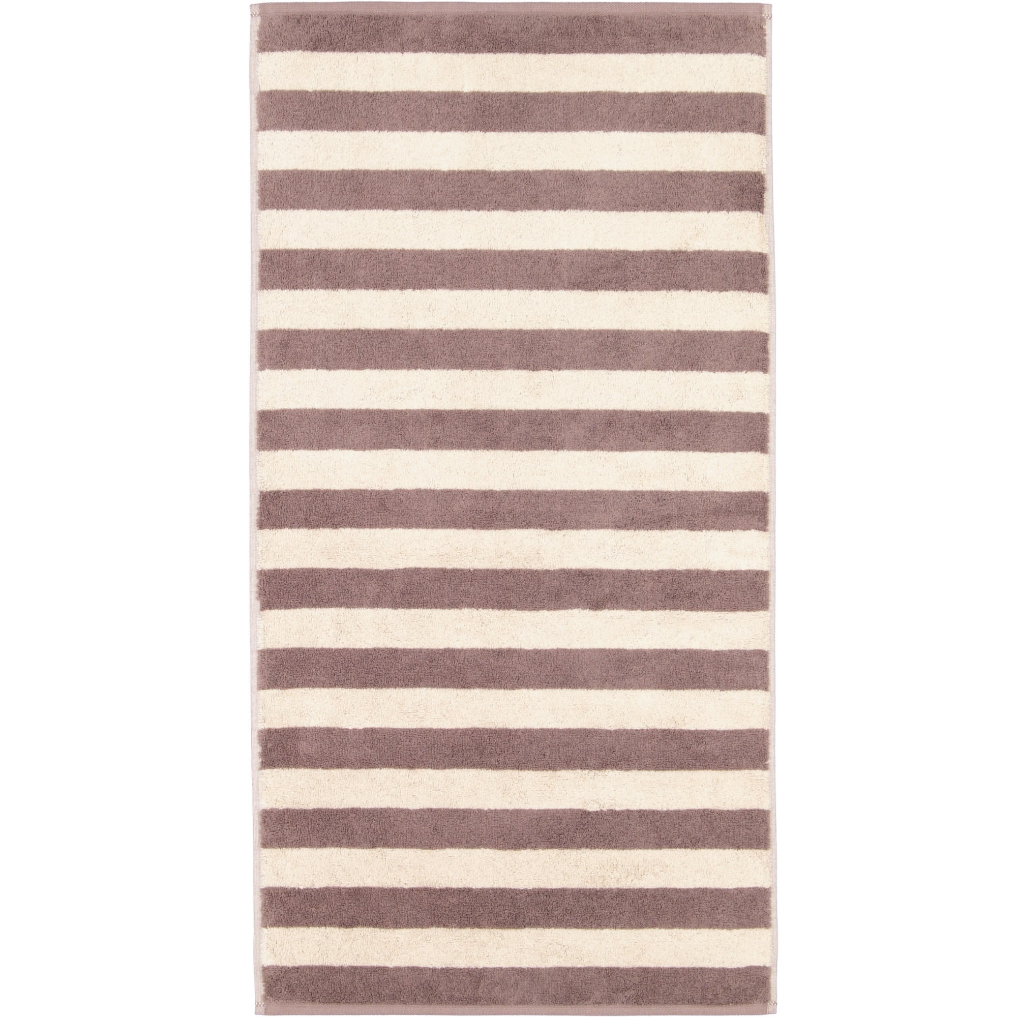 HANDTUCH LINES BLOCKSTREIFEN 6256 PEPPER - 33 - Cappuccino, Textil (50/100cm) - Cawoe
