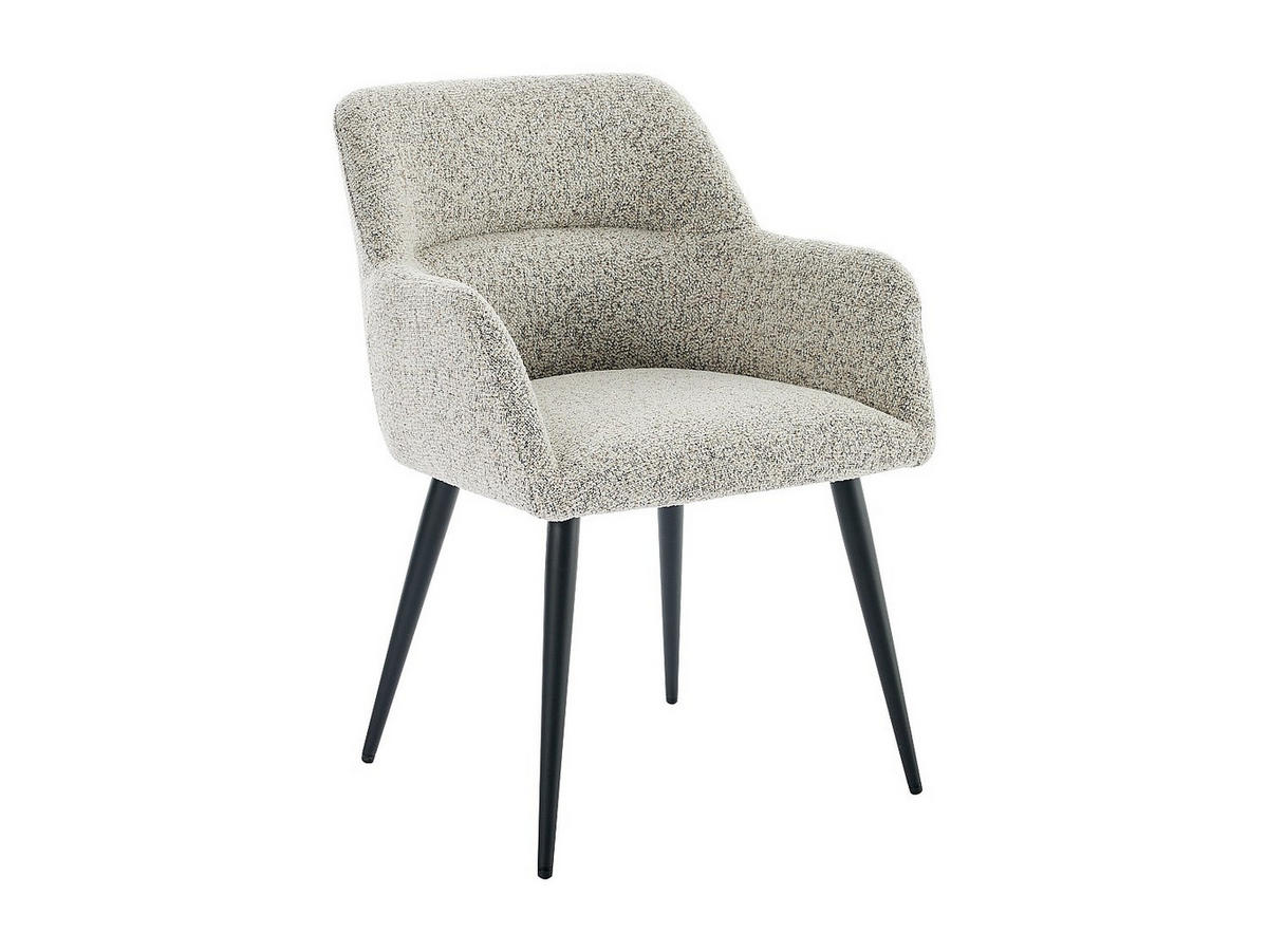 STUHL - 59.5cm x 61cm - Polyester - cremefarben - HEKA - Creme, Textil (59.5/78/61cm) - Vente-Unique