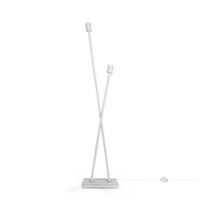 STEHLEUCHTE Iks Fl - Weiß, Metall (26/15/127cm) - Paco Home