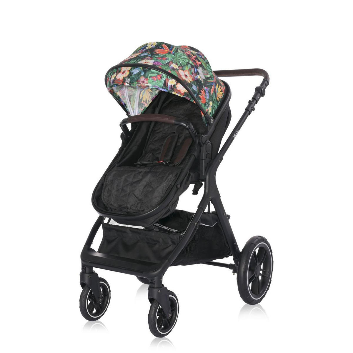 KINDERWAGEN 2 in 1 Viola bunt bis 22 kg, Sportsitz umbaubar Wickeltasche - Multicolor, Metall (112/59/96cm) - Lorelli