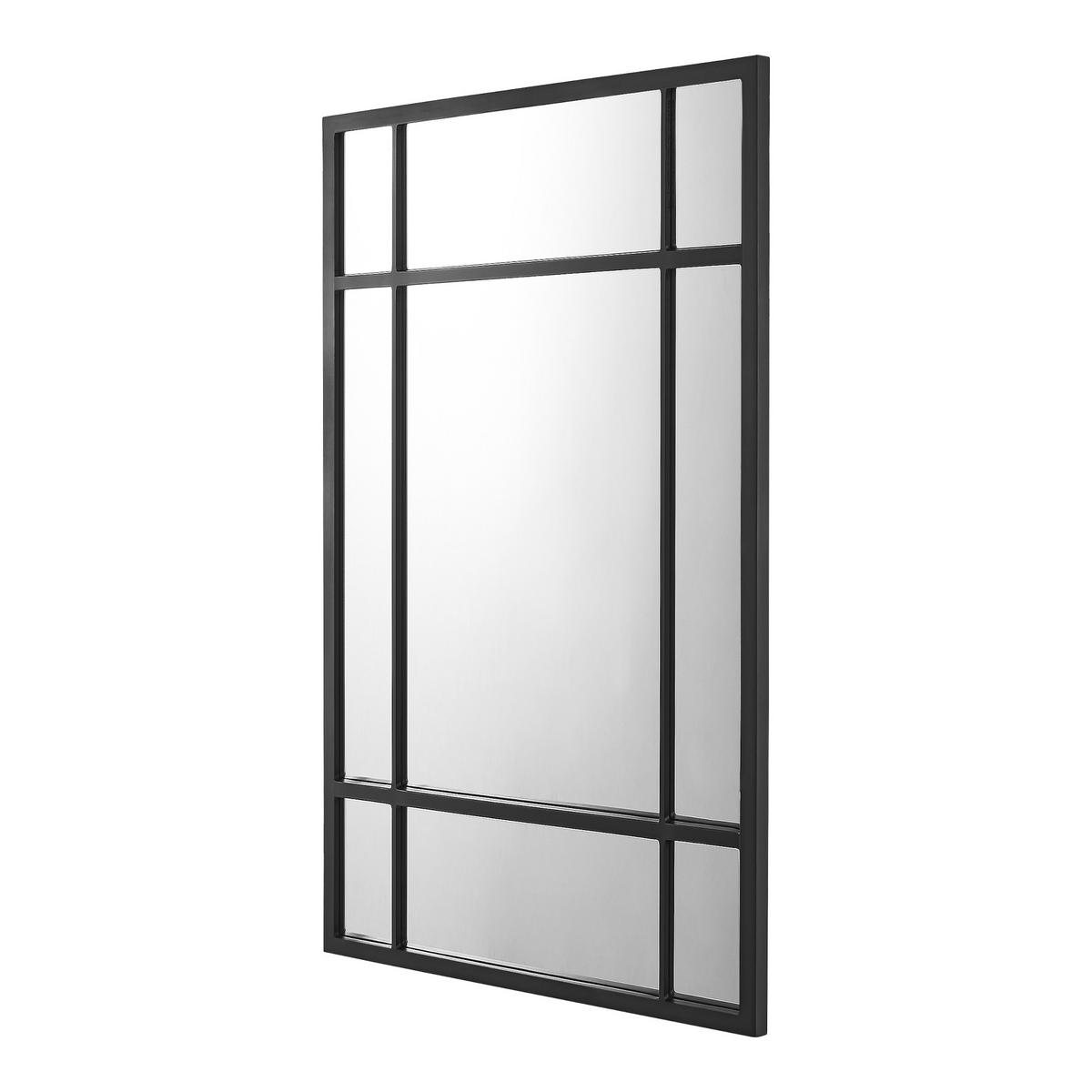 WANDSPIEGEL Colobraro - Schwarz, Glas/Holzwerkstoff (60/90/1.8cm) - [en.casa]
