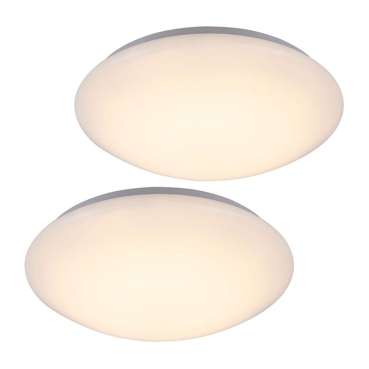 LED DECKENLEUCHTE Deborah Metall Weiß 2er Set - Weiß, Metall (34.5/34.5/9cm) - Globo Lighting