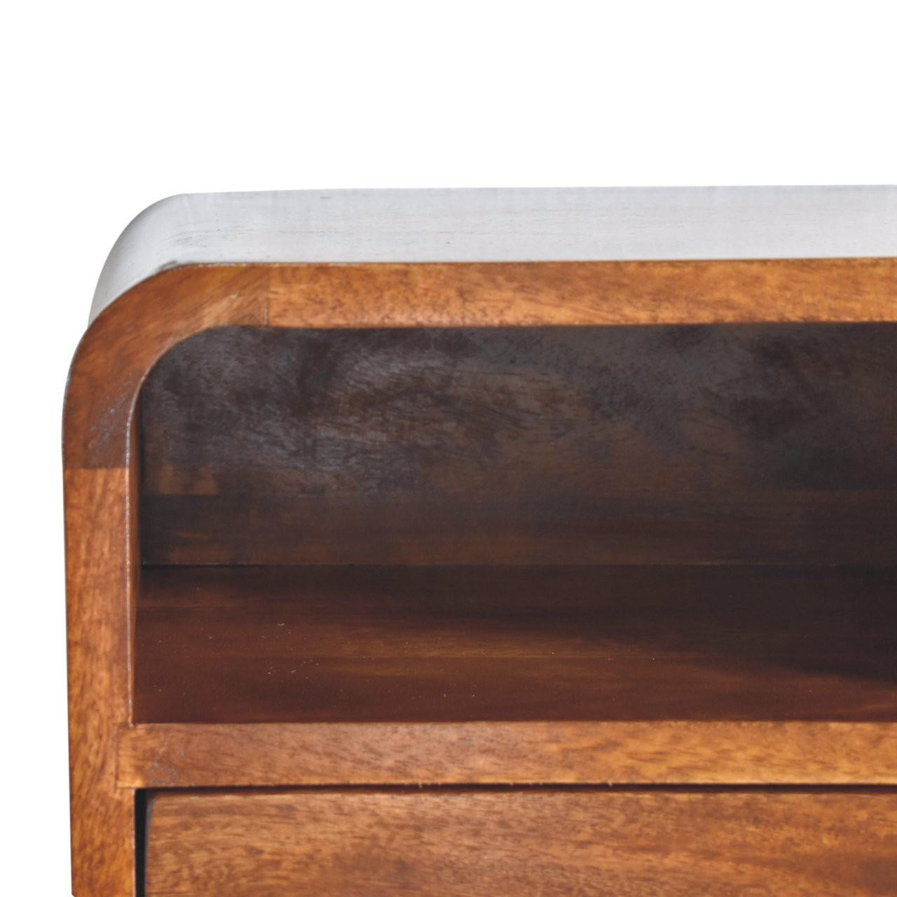 NACHTTISCH Petite - Messingfarben/Braun, Holz/Metall (30/25/25cm) - Artisan Furniture