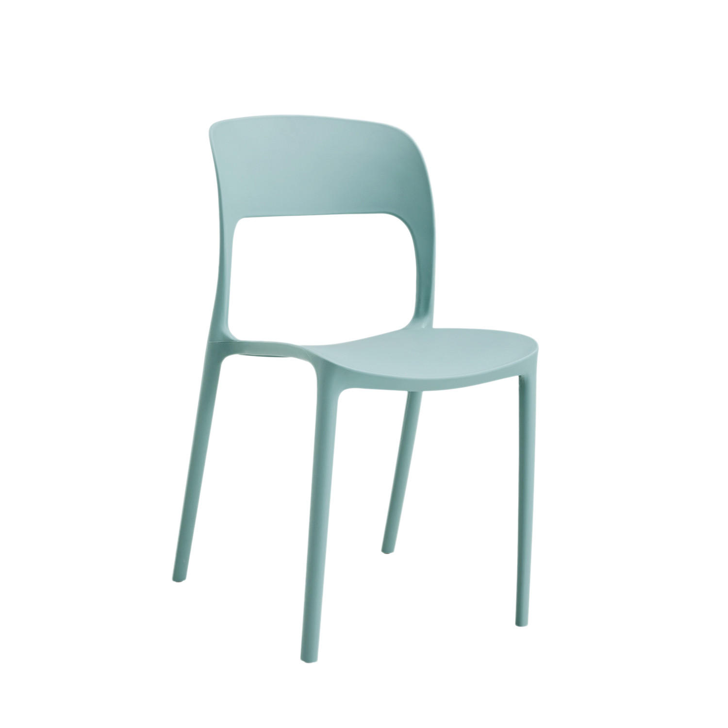 STUHL FÜR DRAUSSEN Klint Grün 46 cm x 83 cm - Grün, Kunststoff (46/83/58cm)