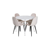TISCHGRUPPE Beige - Beige, Holzwerkstoff (100/75/100cm) - ebuy24