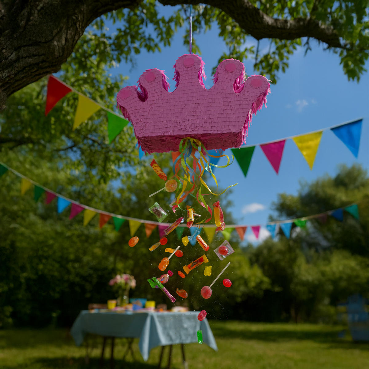 PINATA - Multicolor, Papier/Wellpappe (49/31/10cm) - Relaxdays